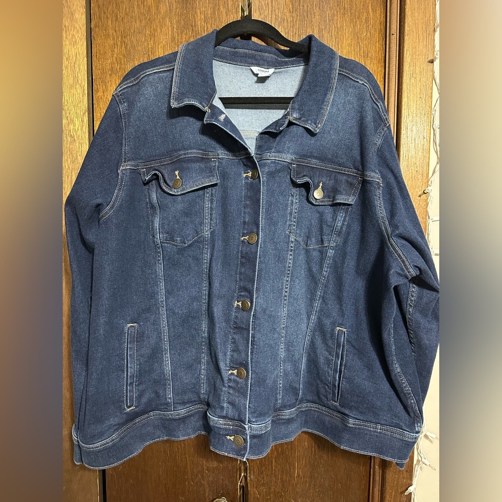 Sonoma Jean Jacket, dark blue, 3x, worn once.
